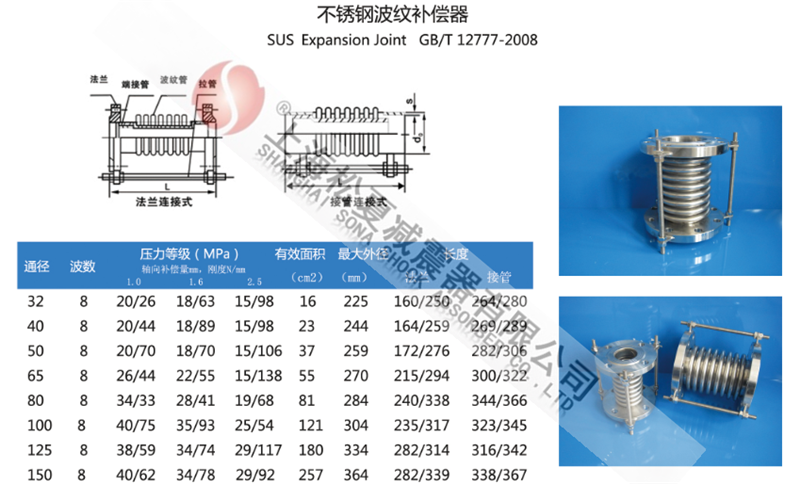 活套法蘭波紋補償器